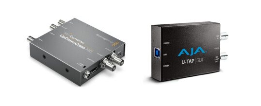 Kit convertitori di segnale video HDMI to SDI, SDI to HDMI e SDI to USB 3.0 – Noleggio/Rental