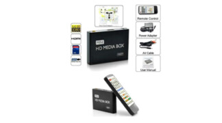 Mini tv media player lettore multimediale HD 1080P HDMI USB SD con telecomando