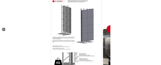 Sistema supporto ledwall da pavimento LW3274PIA