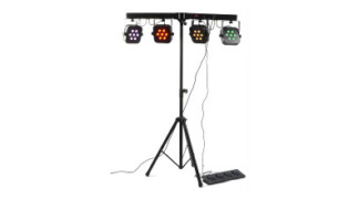 PARBAR 4 WAY KIT 7X10W QUAD LEDS noleggio/rental service luci cambia colore