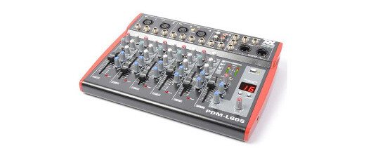 PDM-L605 Music Mixer 6-Channel MP3/ECHO